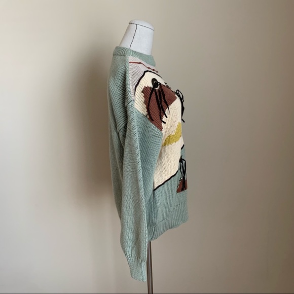 Vintage Cervelle Southwest Cactus Novelty Sweater - Picture 6 of 11